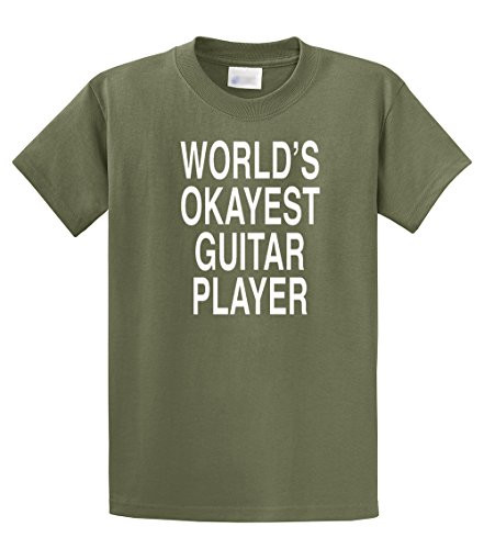Guitarist Tee Shirt World's Okayest Guitar Player Military Guitarist Tee Shirt World's Okayest Guitar Player Military