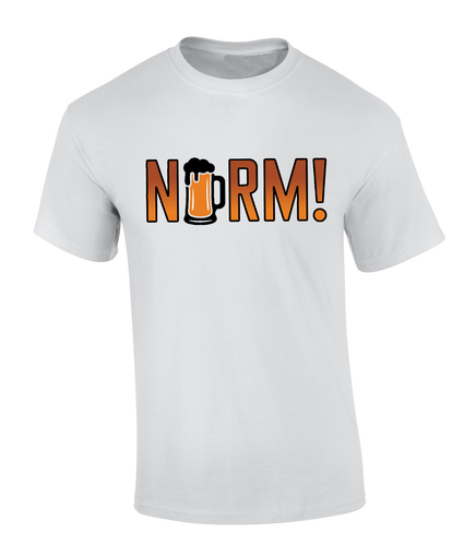 Trenz Shirt Company Men's Novelty T-Shirts, Cheers Inspired Mug of Beer NORM! Short Sleeve Tshirt, Funny Graphic Tee