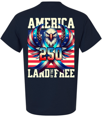 Patriot Pride Men's Graphic T-Shirt - Red, White, & Blue Eagle, America Land of The Free Design Patriot Pride Men's Graphic T-Shirt - Red, White, & Blue Eagle, America Land of The Free Design