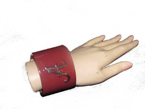 Emerson Street Alabama Crimson Enameled Cuff