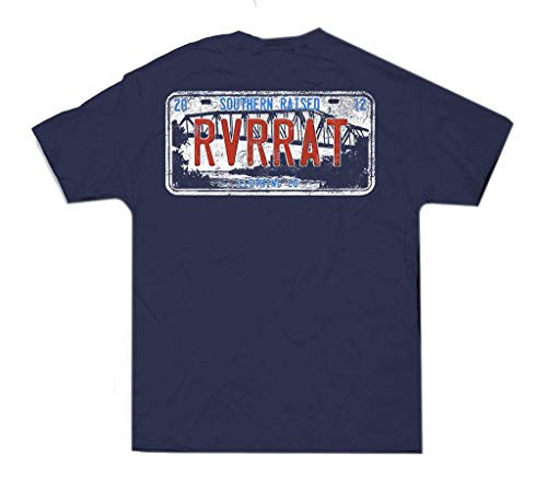 Southern Raised RR License Tag Short Sleeve Pocket Tee Shirt Midnight Southern Raised RR License Tag Short Sleeve Pocket Tee Shirt Midnight