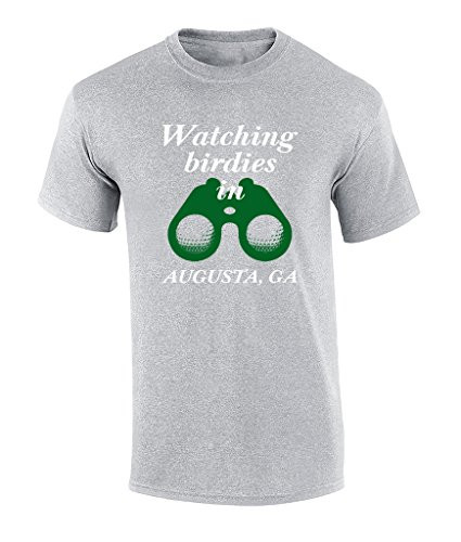 Watching Birdies in Augusta Georgia 2018 Golf Tournament Tee Shirt Sports Grey