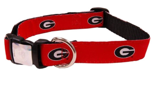 Moon Shine Moon Shine University Of Georgia UGA Logo Dog Collar Red