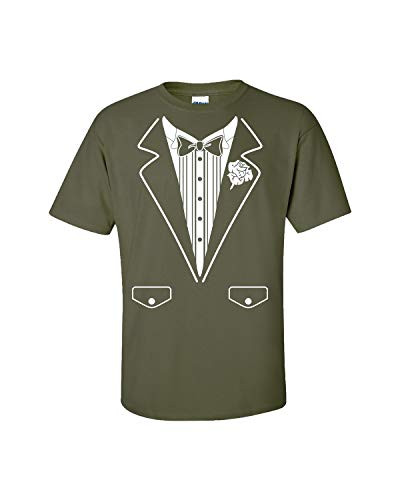Funny Formal Tuxedo with Bowtie Classy Men's Short Sleeve T-shirt Humorous Wedding Bachelor Party Retro Tee Funny Formal Tuxedo with Bowtie Classy Men's Short Sleeve T-shirt Humorous Wedding Bachelor Party Retro Tee