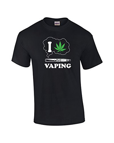 I Love Vaping Marijuana Adult Tee Shirt Black I Love Vaping Marijuana Adult Tee Shirt Black