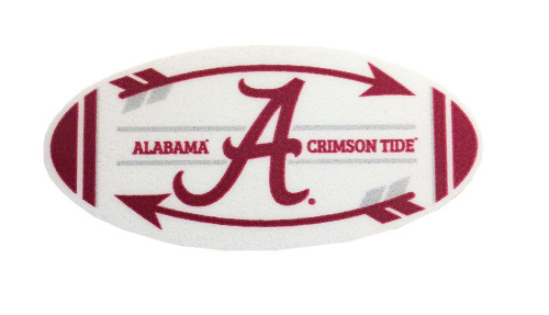 Brass Reminders, University of Alabama 3" x 3" Mini Arrow Oval with A in The Center Premium Decal Crimson
