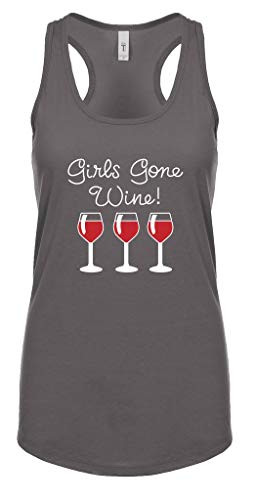 Funny Girls Gone Wine Ladies Racerback Tank Top Dark Grey Funny Girls Gone Wine Ladies Racerback Tank Top Dark Grey