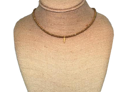 Betsy Pittard Designs Forrester Gold Spike Choker Necklace