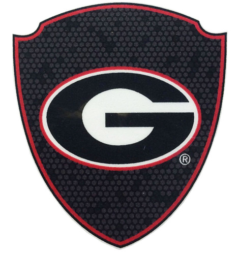 Brass Reminders, University of Georgia 3" X 3" Mini Honeycomb Shield W