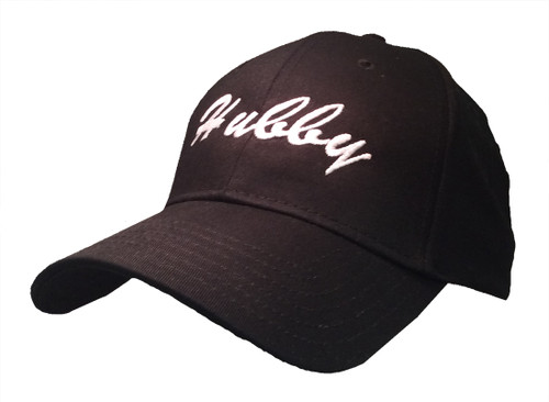 Trenz Shirt Company Hubby Adult Adjustable Adjustable Fastening Strap Stap Hat, Black