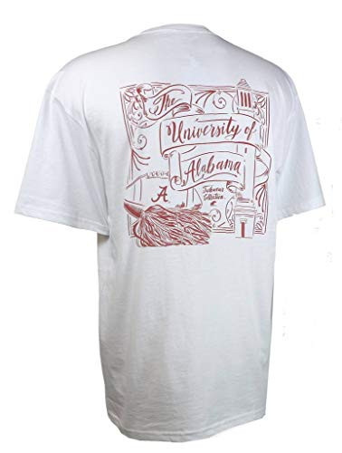 Southern Collegiate Apparel Alabama Crimson Tide Script Tee White