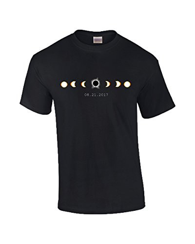 Total Solar Eclispe 2017 Adult Tee Shirt Black Total Solar Eclispe 2017 Adult Tee Shirt Black