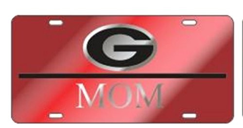 Craftique University of Georgia Bulldogs Laser Cut UGA Mom Car Tag Craftique University of Georgia Bulldogs Laser Cut UGA Mom Car Tag