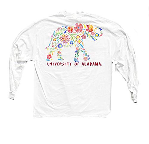 Campus Collection Floral Elephant LS T-Shirt