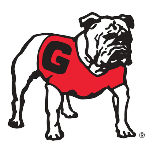 Craftique University of Georgia Standing Bulldog 12 Inch Decal