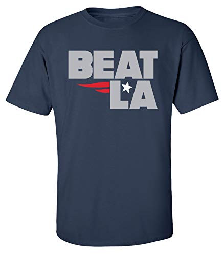 Patriots Beat LA Adult Unisex Short Sleeve Tee Shirt Navy Patriots Beat LA Adult Unisex Short Sleeve Tee Shirt Navy