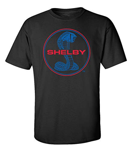 Ford Mustang Shelby Cobra T-shirt Blue & Red Circle Logo Racing Performance Race Hotrod Classic Antique Tee Shirt Ford Mustang Shelby Cobra T-shirt Blue & Red Circle Logo Racing Performance Race Hotrod Classic Antique Tee Shirt