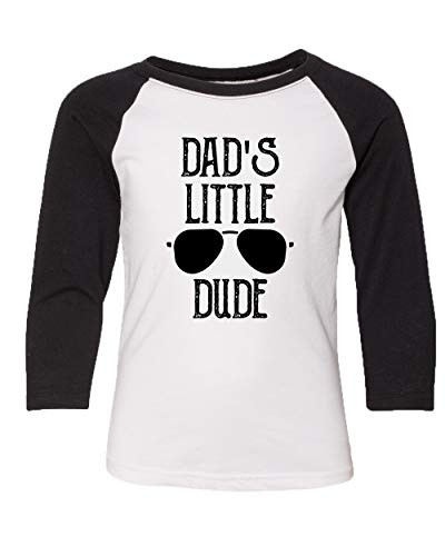 Trenz Shirt Company Father's Day Dad's Little Dude Youth Baseball Tee Black Trenz Shirt Company Father's Day Dad's Little Dude Youth Baseball Tee Black