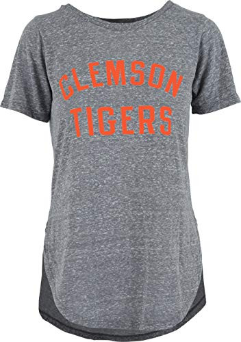 Pressbox Clemson University Travis Short Sleeve Knobi Tee Heather Grey
