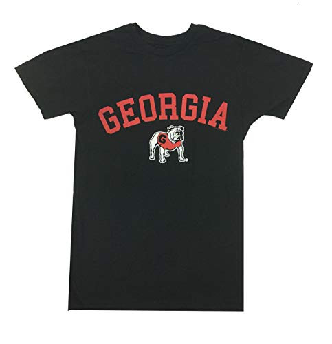 New World Graphics Georgia Arched Logo Short Sleeve Tee Shirt Black New World Graphics Georgia Arched Logo Short Sleeve Tee Shirt Black