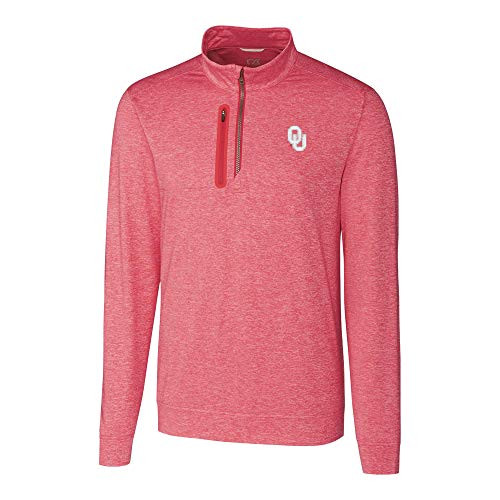 Cutter & Buck Oklahoma Sooners Long Sleeve Stealth Half Zip Cutter & Buck Oklahoma Sooners Long Sleeve Stealth Half Zip