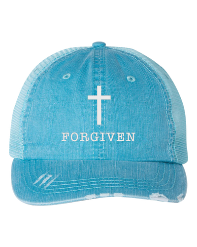 Women's Embroidered Christian Forgiven Cross Baseball cap Women's Embroidered Christian Forgiven Cross Baseball cap