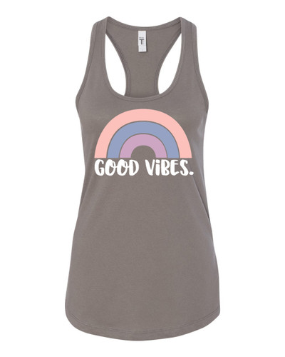 Good Vibes Ladies Racerback Tank Top Good Vibes Ladies Racerback Tank Top