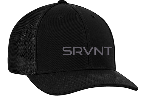 Men's Christian Servant Abbreviation SRVNT 3D Embroidered Mesh Back Trucker Hat