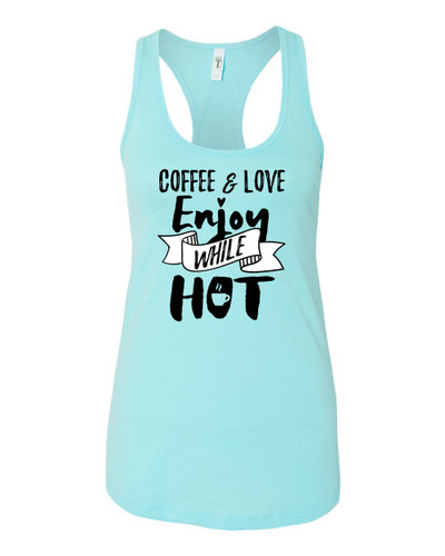 Coffee & Love Ladies Racerback Tank Top Coffee & Love Ladies Racerback Tank Top