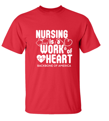 Trenz Shirt Company Nursing Heart Short Sleeve T-shirt Trenz Shirt Company Nursing Heart Short Sleeve T-shirt