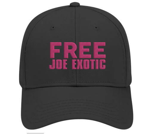 Men's Funny Free Joe Exotic Embroidered Baseball Cap Black