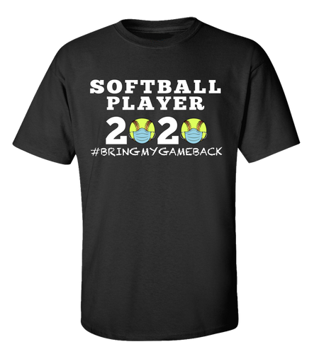 Women's Unisex Adult Softball Player 2020 Bring My Game Back Short Sleeve T-shirt