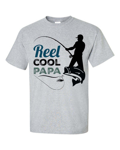 Men's Father's Day Reel Cool Papa Short Sleeve T-shirt