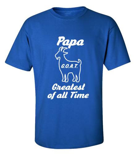 Father's Day Papa Goat Greatest Of All Time Short Sleeve T-Shirt