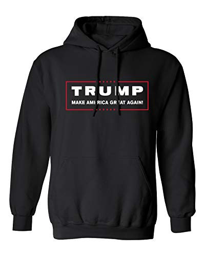 Trenz Shirt Company Political Trump Make America Great Again Adult Hooded Pullover Black Trenz Shirt Company Political Trump Make America Great Again Adult Hooded Pullover Black