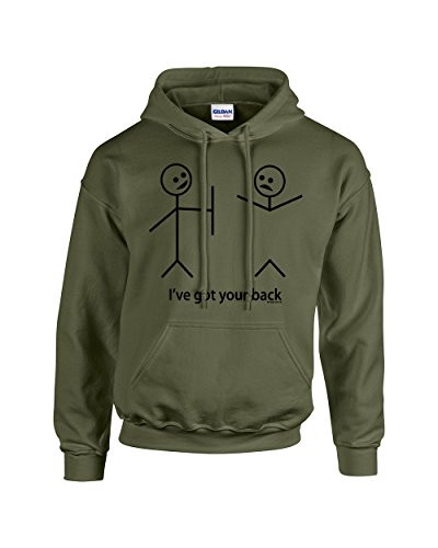 Funny Stick Figures I Got Your Back Humorous Phrases Pun Sarcastic Novelty Hooded Sweatshirt Hoody Funny Stick Figures I Got Your Back Humorous Phrases Pun Sarcastic Novelty Hooded Sweatshirt Hoody