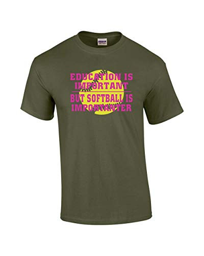 Funny Softball Tee Shirt Education is Important Military Funny Softball Tee Shirt Education is Important Military