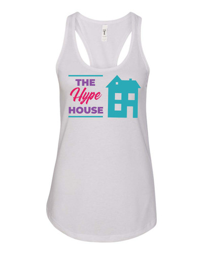 Women's The Hype House Retro Ladies Racerback Tank Top Women's The Hype House Retro Ladies Racerback Tank Top