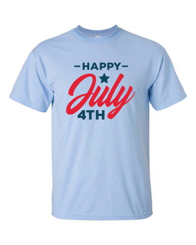 Happy 4th of July Patriotic Independence Day Unisex Adult Short Sleeve T-shirt Happy 4th of July Patriotic Independence Day Unisex Adult Short Sleeve T-shirt