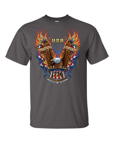 Men's Land of the Free Home of the Brave Short Sleeve T-shirt