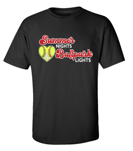 TSC Summer Nights Ballpark Lights Unisex Short Sleeve T-shirt