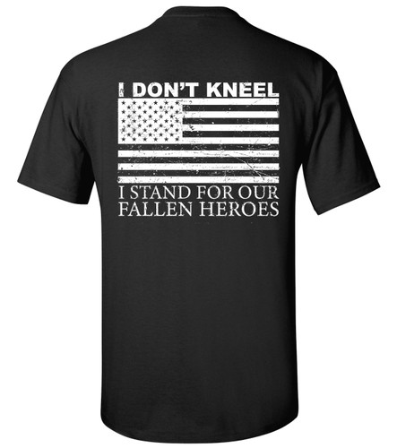 Trenz Shirt Company I Don't Kneel Unisex Short Sleeve T-shirt Trenz Shirt Company I Don't Kneel Unisex Short Sleeve T-shirt