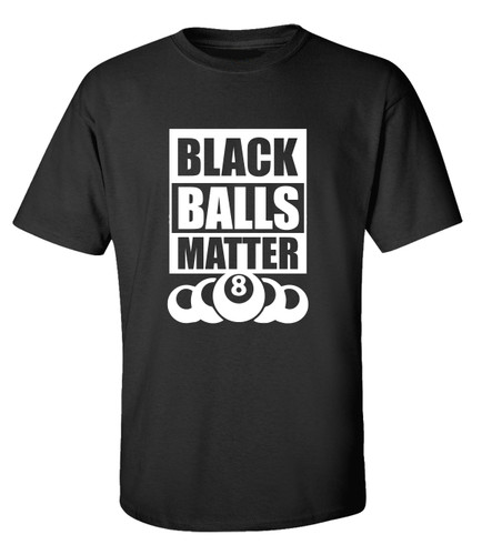 Trenz Shirt Company Black Balls Matter Unisex Short Sleeve T-shirt