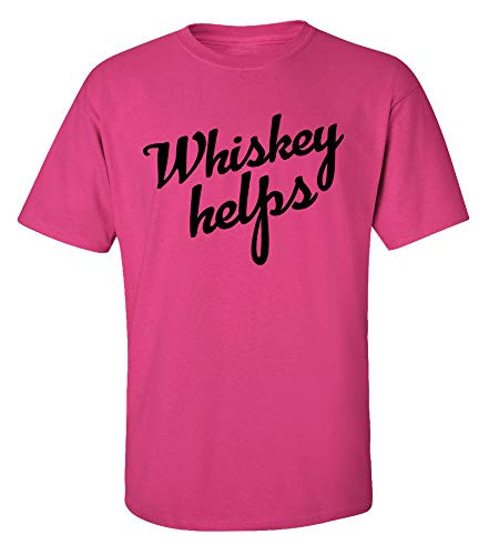 Funny Whiskey Helps Adult Short Sleeve Tee Shirt Helconia Funny Whiskey Helps Adult Short Sleeve Tee Shirt Helconia