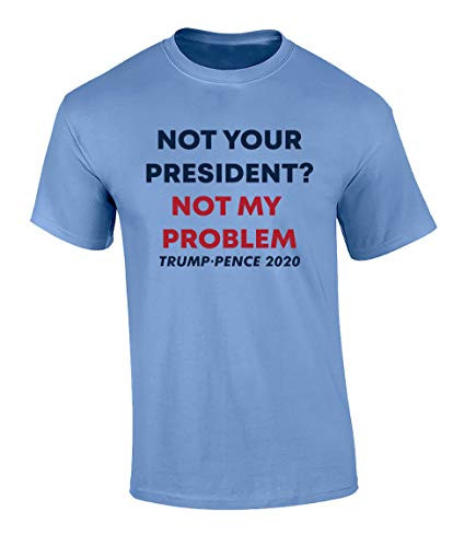 Political Not My Problem Adult Short Sleeve Tee Shirt Carolina Blue Political Not My Problem Adult Short Sleeve Tee Shirt Carolina Blue