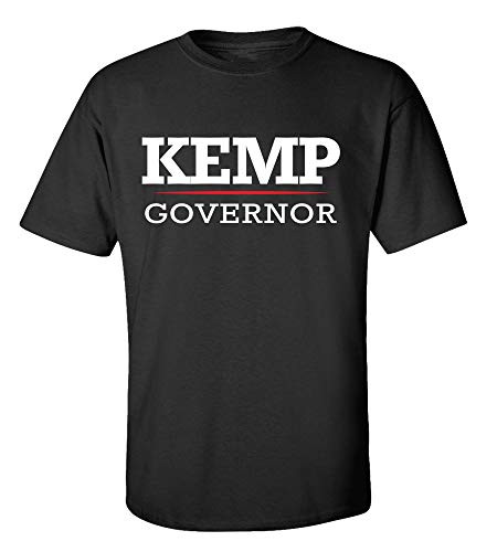 Political Kemp for Governor Adult Short Sleeve Tee Shirt Black Political Kemp for Governor Adult Short Sleeve Tee Shirt Black