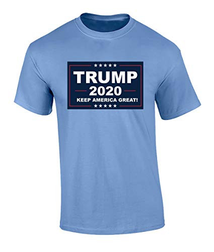 Political Keep America Great Adult Unisex Short Sleeve Tee Shirt Carolina Blue Political Keep America Great Adult Unisex Short Sleeve Tee Shirt Carolina Blue