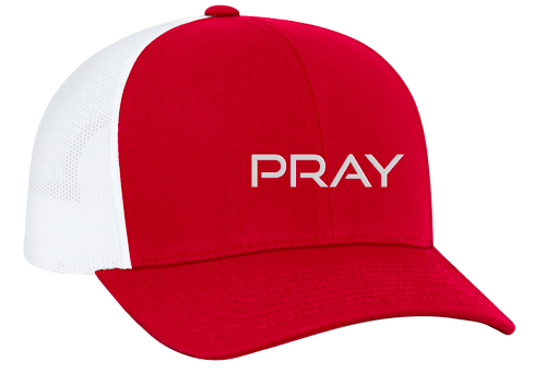 Men's Christian Prayer Embroidered Mesh Back Trucker Cap