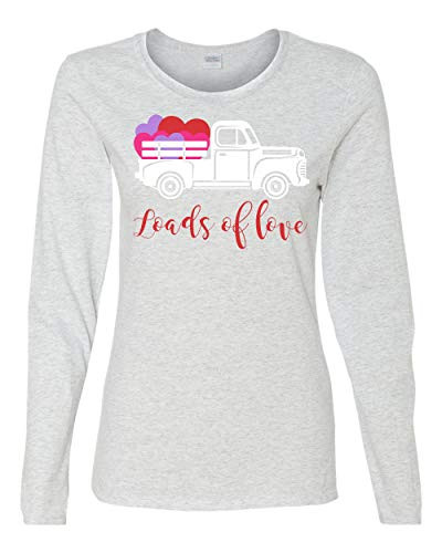 Loads of Love Valentine's Day Women's Long Sleeve Shirt Ash