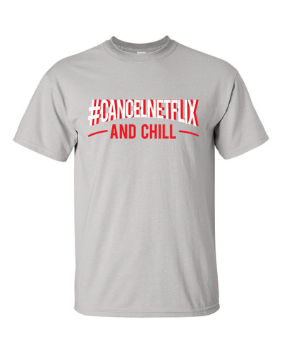 #CancelNetflix and Chill Cancel Subscription Boycott Unisex Adult Short Sleeve T-shirt